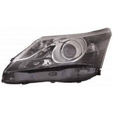 Toyota Avensis 2011-2015 Black Inner LED Halogen Head Lamp Unit Passenger Side